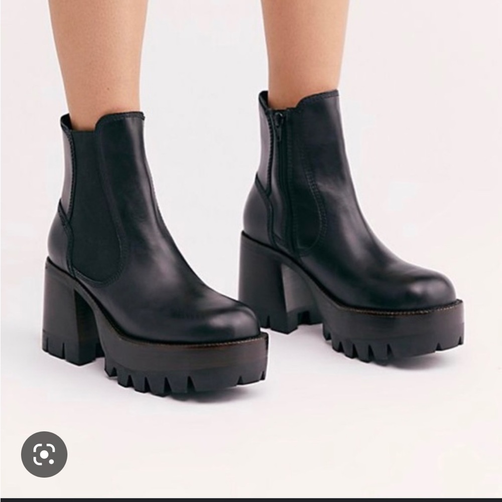 Jeffrey Campbell Preston Platform Ankle Boot Black size 6